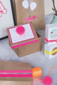 Materiál Heyda 203584536 Dekoratívna páska Glitter Neon Neon Rainbow 5 - 5