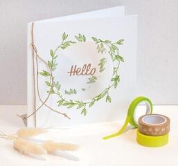 Materiaal Heyda 203584555 Decoratieve tape Green/Natural Natural Leaves 1 - 4