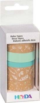 Material Heyda 203584558 Decorative Tape Blue/Natural Natural Leaves 1 - 2