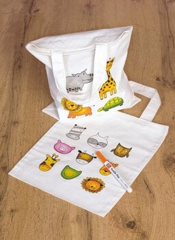 Pomůcka Knorr Prandell 212305450 Children's Bag Set White 250×300 mm Animals & Zoo - 4
