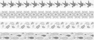Material Heyda 203584384 Decorative Tape White Festivities “Holy” White/Silver 1 - 1