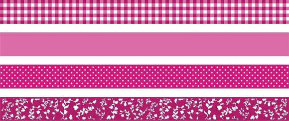 Materiál Heyda 203584526 Dekoratívna páska Pink 1 - 2