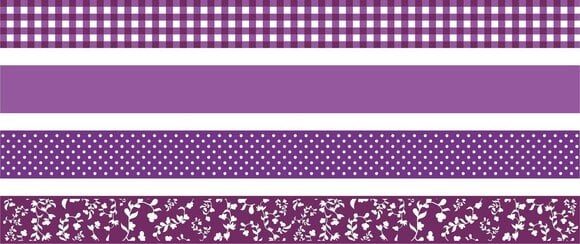 Materiál Heyda 203584560 Dekoratívna páska Purple 1 - 2