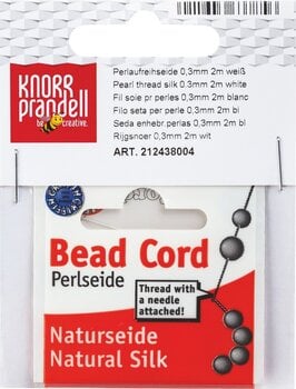 Matériau Knorr Prandell 212438004 Fil à perles White Ø 0,3 mm × 2 m 1 - 2