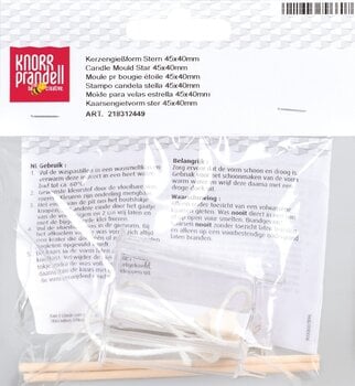 Παραγωγή κεριών Knorr Prandell 218312449 Candle Mould 40×45×40 mm Transparent - 2