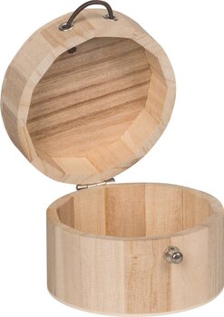 Materiál Knorr Prandell 218735205 Drevená krabica Natural Ø 100 mm 70 mm 1 - 2
