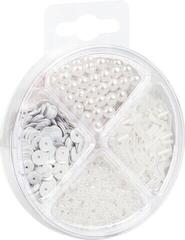 Dečije perle Knorr Prandell Bead and Sequin Mix White 30 g - 1