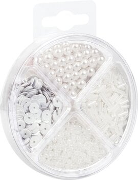 Dečije perle Knorr Prandell Bead and Sequin Mix White 30 g - 2