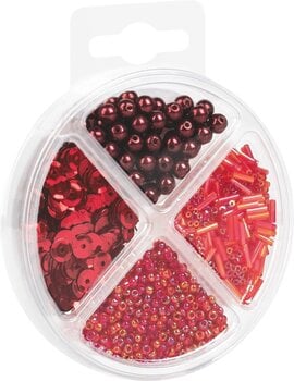 Perlen Knorr Prandell Bead and Sequin Mix Red 30 g - 2