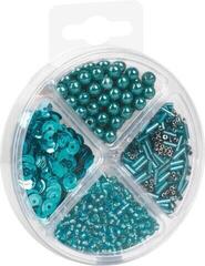 Dečije perle Knorr Prandell Bead and Sequin Mix Turquoise 30 g - 1