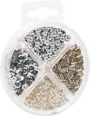 Cuentas de colores Knorr Prandell Bead and Sequin Mix Silver 30 g - 1