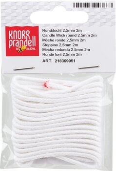 Fabrication de bougies Knorr Prandell 218309051 Mèches de bougie Ø 2,5 mm × 2 m White 1 - 2