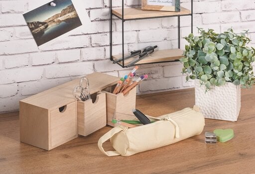 Pomůcka Knorr Prandell 212305113 Soft Pencil Case Natural 220×60 mm - 4