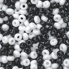 Бісер Knorr Prandell Rocailles Beads White/Black 17 g - 2