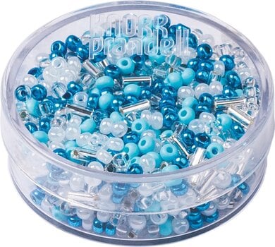 Мъниста Knorr Prandell Rocailles Beads White, Turquoise, Silver 17 g - 2