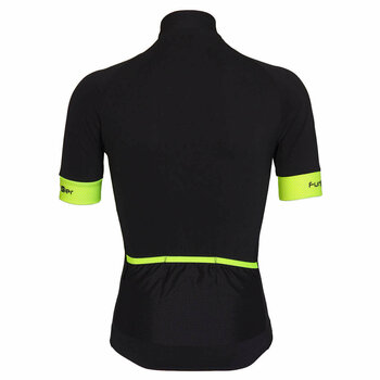 Cycling jersey Funkier Alanno Jersey Black/Fluo Yellow 2XL - 2