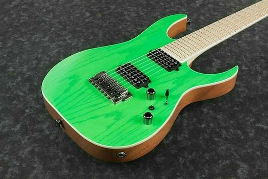 7-strenget elektrisk guitar Ibanez RGR5227MFXTFG Transparent Fluorescent Green - 3
