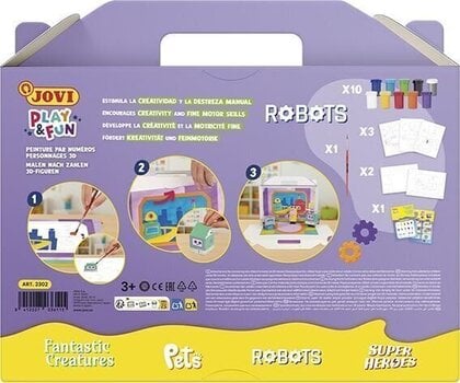 Темпера боя
 Jovi 2302 PLAY & FUN Комплект темперни бои Robots - 2