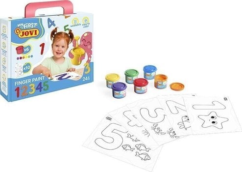 Couleur des doigts Jovi 540NM MY FIRST  Ensemble de peinture au doigt First Numbers - 6