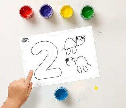 Couleur des doigts Jovi 540NM MY FIRST  Ensemble de peinture au doigt First Numbers - 7