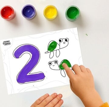 Couleur des doigts Jovi 540NM MY FIRST  Ensemble de peinture au doigt First Numbers - 9