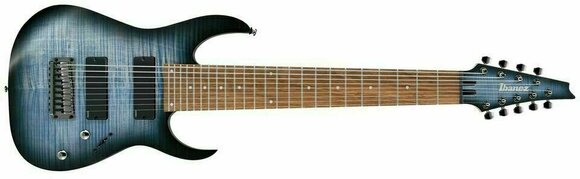 Guitarra elétrica de 8 cordas Ibanez RGIR9FME-FDF Faded Denim Burst Flat - 2