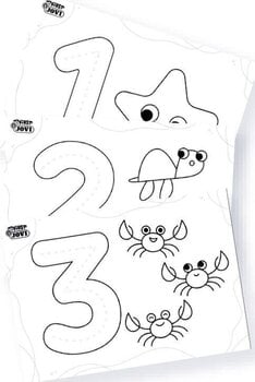 Couleur des doigts Jovi 540NM MY FIRST  Ensemble de peinture au doigt First Numbers - 10