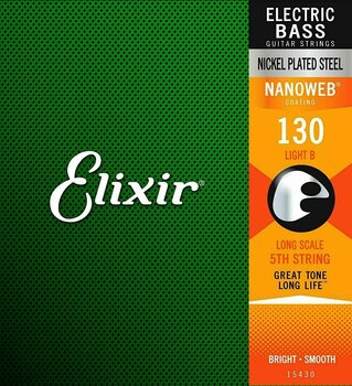 Pojedyncza struna do gitary basowej Elixir 15430 Nanoweb Pojedyncza struna do gitary basowej - 3