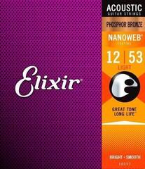 Cordes de guitares acoustiques Elixir 16052 Nanoweb 12-53 Cordes de guitares acoustiques - 2