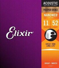 Cordes de guitares acoustiques Elixir 16027 Nanoweb 11-52 Cordes de guitares acoustiques - 2