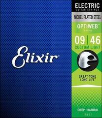Struny do gitary elektrycznej Elixir 19027 Optiweb 9-46 Struny do gitary elektrycznej - 2