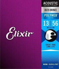 Struny do gitary akustycznej Elixir 11100 Polyweb 13-56 Struny do gitary akustycznej - 2