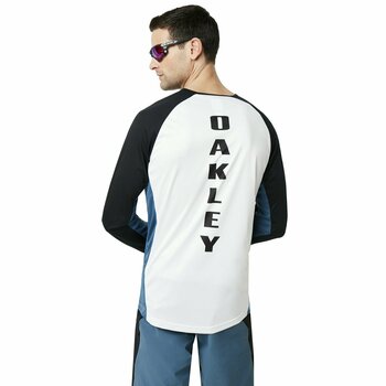 Odzież kolarska / koszulka Oakley MTB LS Tech Tee Golf Real Teal L - 2
