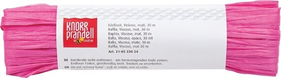 Matériau Knorr Prandell 218533024 Raphia / Fibre végétale Pink 30 m 1 - 2