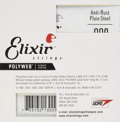 Единична струна за китара Elixir 13009 Plain Steel .009 Единична струна за китара - 3