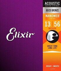 Struny do gitary akustycznej Elixir 11102 Nanoweb 13-56 Struny do gitary akustycznej - 2