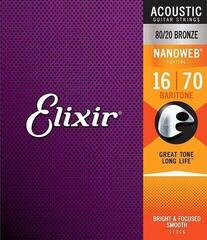 Struny do gitary akustycznej Elixir 11306 Nanoweb 16-70 Struny do gitary akustycznej - 2