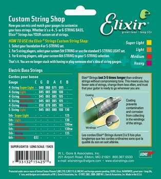 Single Bass String Elixir 15425 Single Bass String - 5