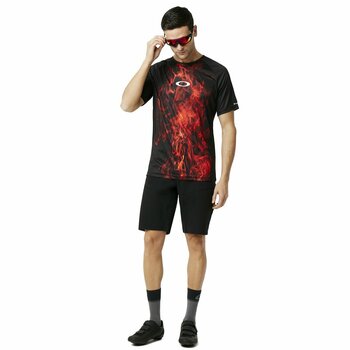 Cyklodres/ tričko Oakley MTB SS Tech Tee Dres Flames XL - 4