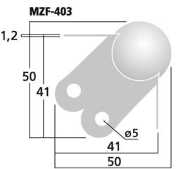 Rackzubehör Monacor MZF-403 Rackzubehör - 1