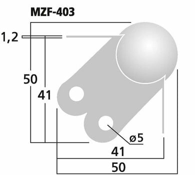 Rackzubehör Monacor MZF-403 - 2