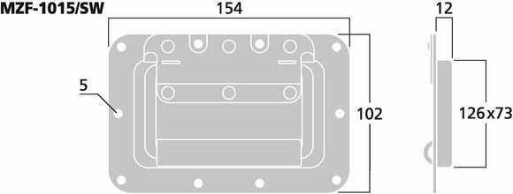 Accessoires rack Monacor MZF-1015/SW - 2