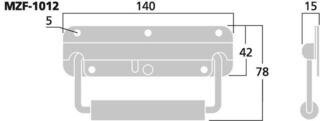 Accessorio Rack Monacor MZF-1012 Accessorio Rack - 1
