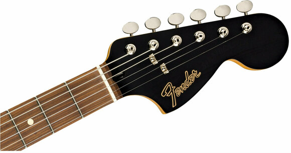 E-Gitarre Fender Mahogany Blacktop Stratocaster PF Crimson Red Transparent - 5