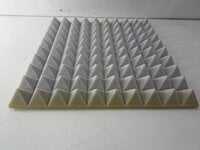 Mega Acoustic PA-PMP5-LG-50x50x5 Light Grey Absorbent Schaumstoffplatte
