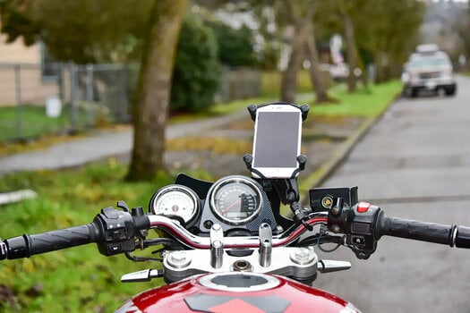 Motorcycle Holder / Case Ram Mounts Handlebar Rail Mount For Large Devices Plastic Black - 4
