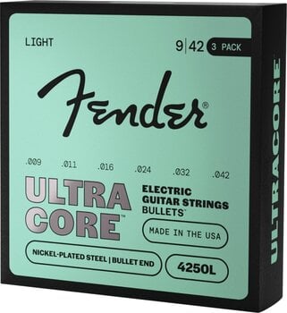 E-guitar strings Fender UltraCore 4250L Gauges 9-42 3-Pack E-guitar strings - 3