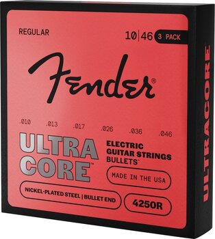 E-guitar strings Fender UltraCore 4250R 10-46 3-Pack E-guitar strings - 3