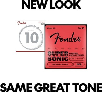 Elektroninės gitaros stygos Fender Original Pure Nickel 150R Guitar Strings 010-046 - 4