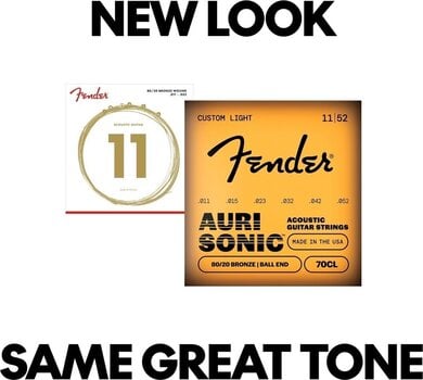 Akusztikus gitárhúrok Fender 80/20 Bronze 70 CL 11-52 Akusztikus gitárhúrok - 4